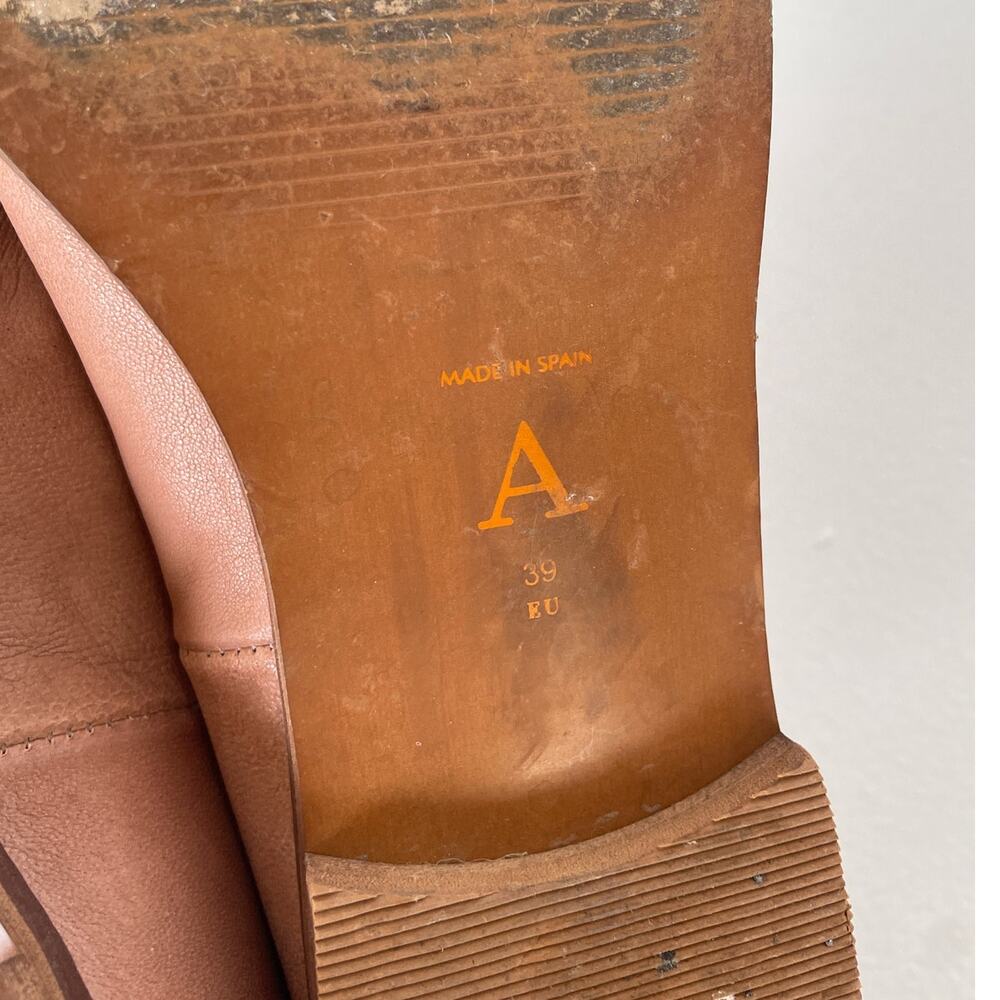 Anthropologie Rose Tan Leather D'Orsay Flats - Picture 6 of 7
